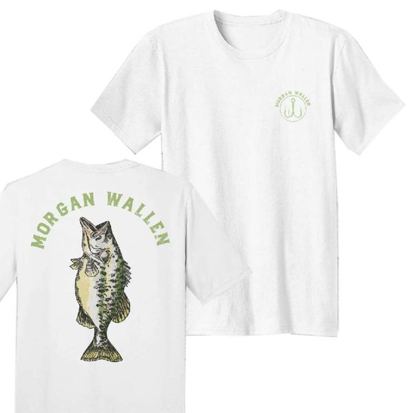 Morgan Wallen White Fish Shirt - Image 3