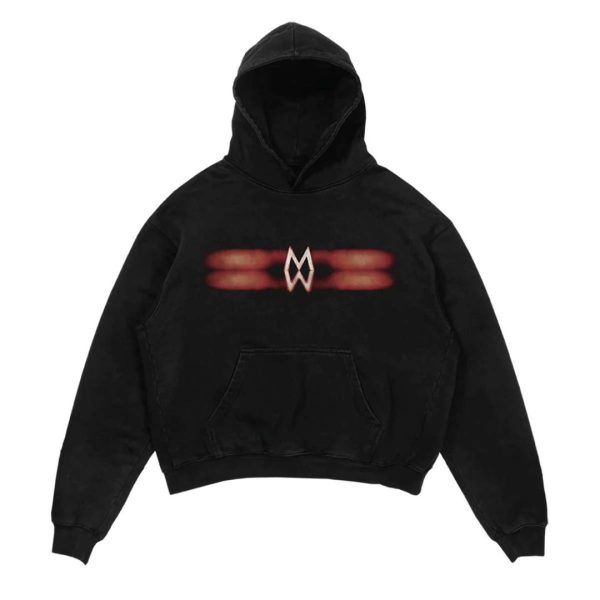 Morgan Wallen Blurry Live Photo Black Hoodie - Image 2