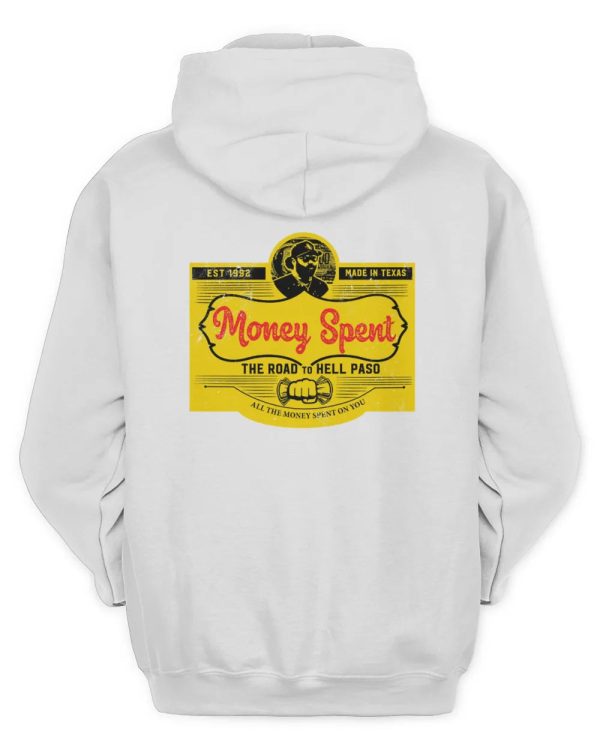 Koe Wetzel Shop Money Spent White Hoodie - Image 3