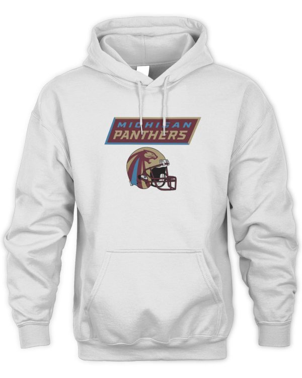Official Michigan Panthers Vintage Helmet T-Shirts Reebedo Shirt - Image 2