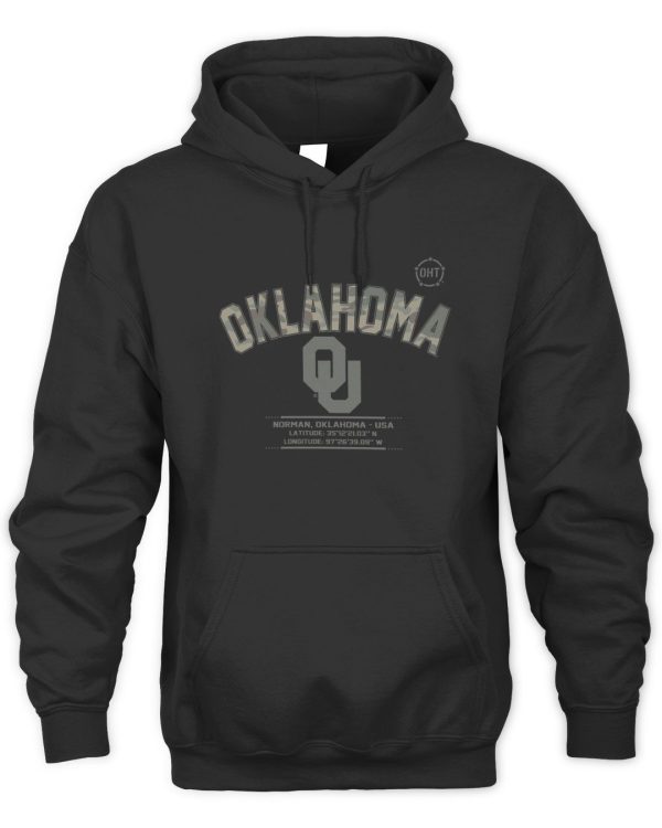 Branded Black Oklahoma Sooners OHT Military Appreciation Official Hoodie Reebedo Shirt - Image 2