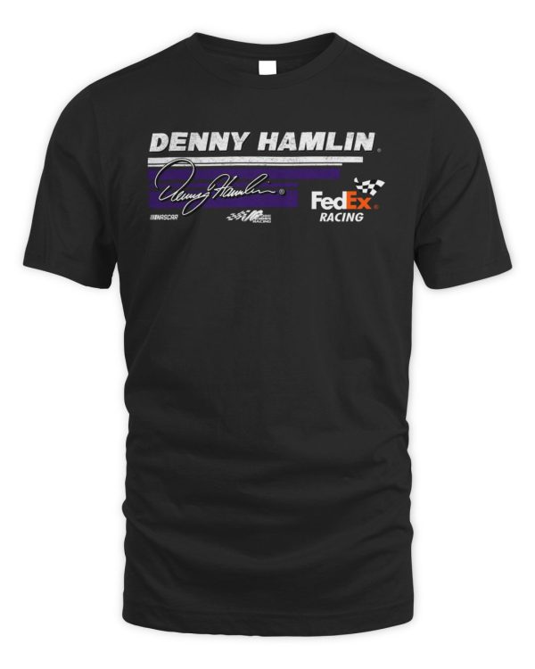 Official Denny Hamlin Joe Gibbs Racing Team Collection Hot Lap T-Shirt Reebedo Shirt