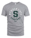 Michigan State Spartans Circle Vintage Grey Official Hoodie Reebedo Shirt
