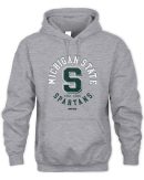 Michigan State Spartans Circle Vintage Grey Official Hoodie Reebedo Shirt