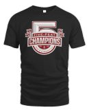 Official Stanford Cardinal Five Peat Men'S Gymnastics Champions Logo Black Merch Hoodie Reebedo Shirt