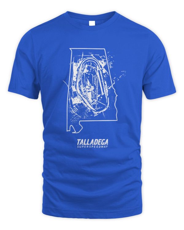 Pit Shop Official Gear Talladega Superspeedway State Outline T Shirt Reebedo Shirt