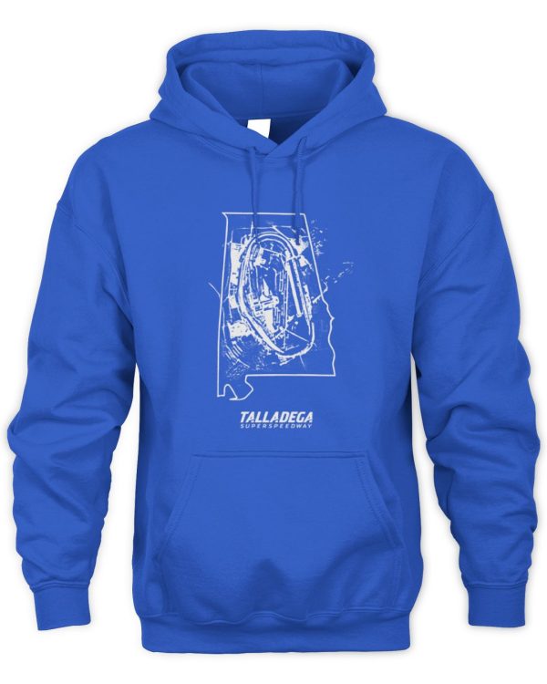 Pit Shop Official Gear Talladega Superspeedway State Outline T Shirt Reebedo Shirt - Image 2
