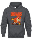 Official Cleveland Browns Garfield Cat Grumpy Football Player Logo Hoodie Reebedo Shirt