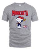 Snoopy Peanuts Ripple Junction Minnesota Baseball Official Hoodie Sweatshirt Reebedo Shirt