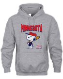 Snoopy Peanuts Ripple Junction Minnesota Baseball Official Hoodie Sweatshirt Reebedo Shirt
