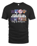 Official New York Sports Team City Of Champions Jets Rangers Yankees And Knicks Shirt Reebedo Shirt