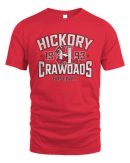 Official Hickory Crawdads Sigourney Red Softsyle T Shirt Reebedo Shirt
