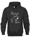 Snoopy Peanuts Ripple Junction Chicago Baseball Official Hoodie Sweatshirt Black Reebedo Shirt