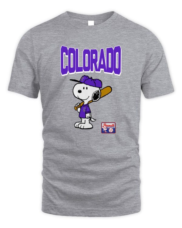 Snoopy Peanuts Ripple Junction Colorado Baseball Official Hoodie Sweatshirt Reebedo Shirt