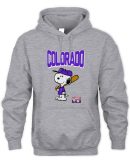 Snoopy Peanuts Ripple Junction Colorado Baseball Official Hoodie Sweatshirt Reebedo Shirt
