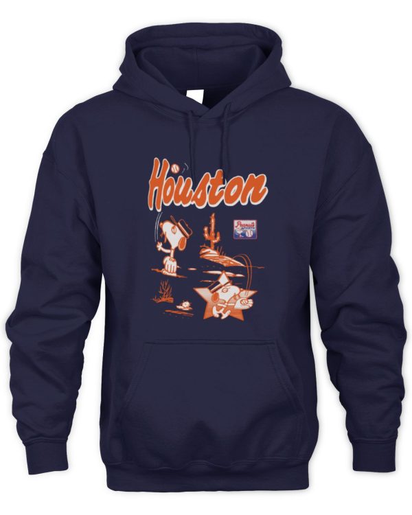 Snoopy Peanuts Ripple Junction Houston Baseball Official Hoodie Sweatshirt Reebedo Shirt - Image 2