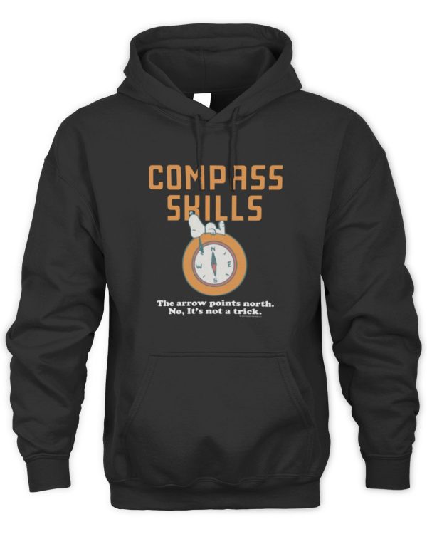 Snoopy Compass Skills Official Hoodie Sweatshirt Reebedo Shirt - Image 2
