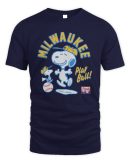 Snoopy Peanuts Ripple Junction Milwaukee Baseball Official Hoodie Sweatshirt Reebedo Shirt