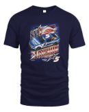 Hendrick Motorsports Team Collection Navy Kyle Larson Hendrickcars com Patriotic Car Official Hoodie Sweatshirt Reebedo Shirt