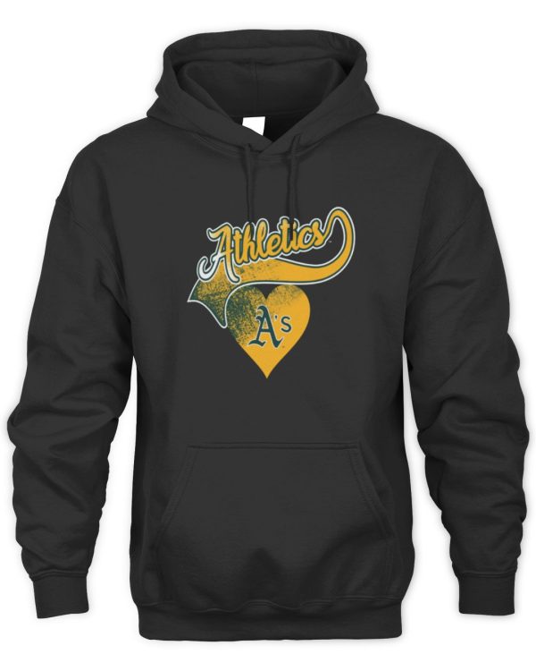 Oakland Athletics Green Luv Dolman Official Hoodie Sweatshirt Reebedo Shirt - Image 2