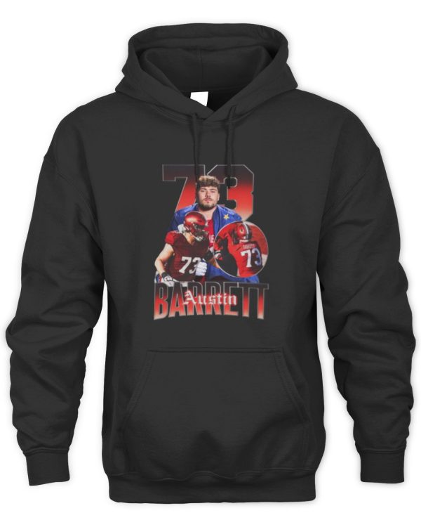 Austin Barrett 73 Indiana Hoosiers Official Hoodie Sweatshirt Reebedo Shirt - Image 2