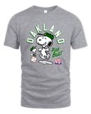 Snoopy Peanuts Ripple Junction Oakland Baseball Graphic Official Hoodie Sweatshirt Reebedo Shirt
