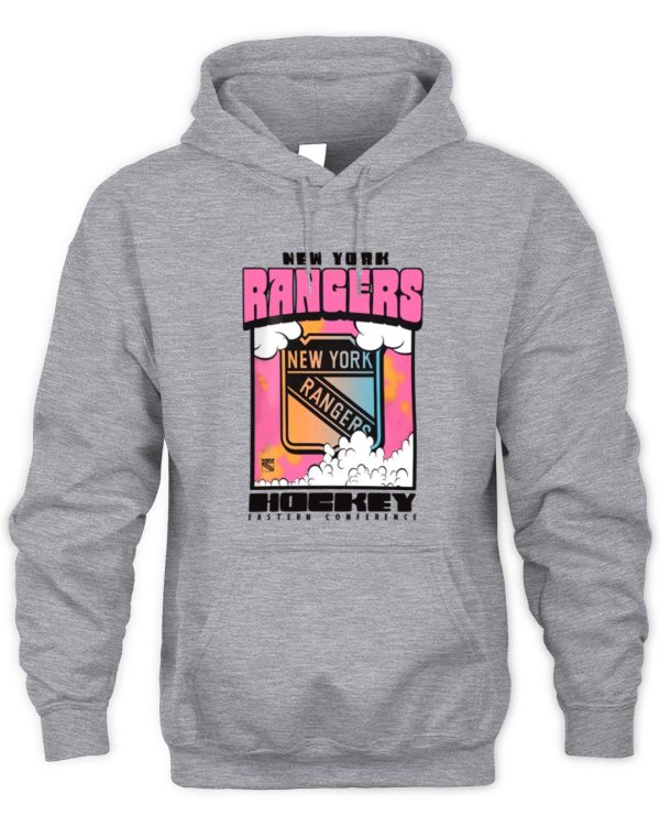 New York Rangers Touch Sky Grey Official Hoodie Sweatshirt Reebedo Shirt - Image 2