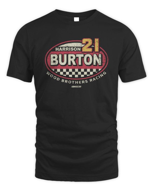 Official Checkered Flag Harrison Burton Heathered Charcoal Vintage Rookie Hoodie Sweatshirt Reebedo Shirt
