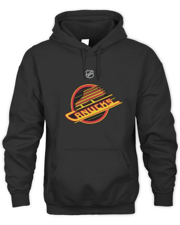 Black Vancouver Canucks Alternate Logo Official Hoodie Sweatshirt Reebedo Shirt - Image 2