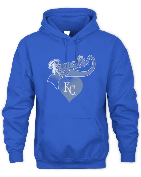 Kansas City Royals Royal Luv Dolman Official Hoodie Sweatshirt Reebedo Shirt - Image 2