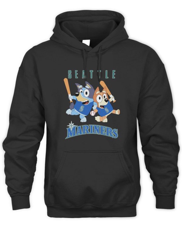 Bluey Seattle Mariners Official Hoodie Sweatshirt Reebedo Shirt - Image 2
