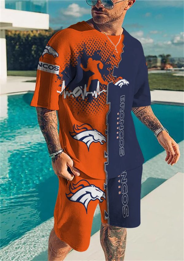 Denver Broncos Limited Edition Top And Shorts Two-Piece Suits Merch For Fans