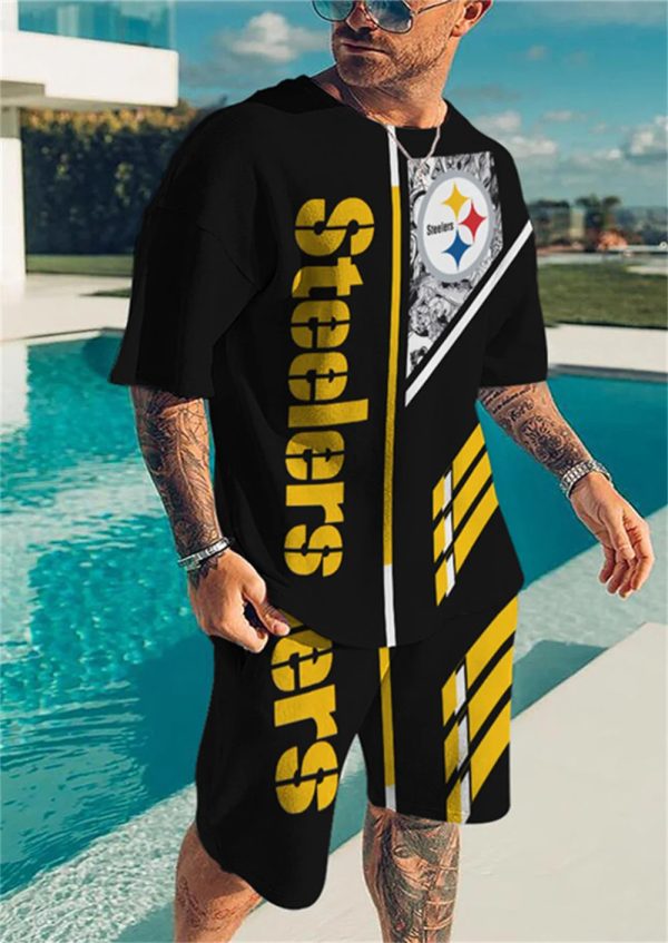 Pittsburgh Steelers Limited Edition Top And Shorts Two-Piece Suits Merch For Fans