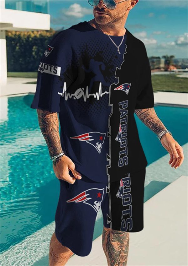 New England Patriots Limited Edition Top And Shorts Two-Piece Suits Merch For Fans