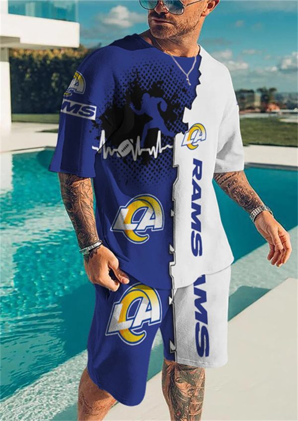 Los Angeles Rams Limited Edition Top And Shorts Two-Piece Suits Merch For Fans