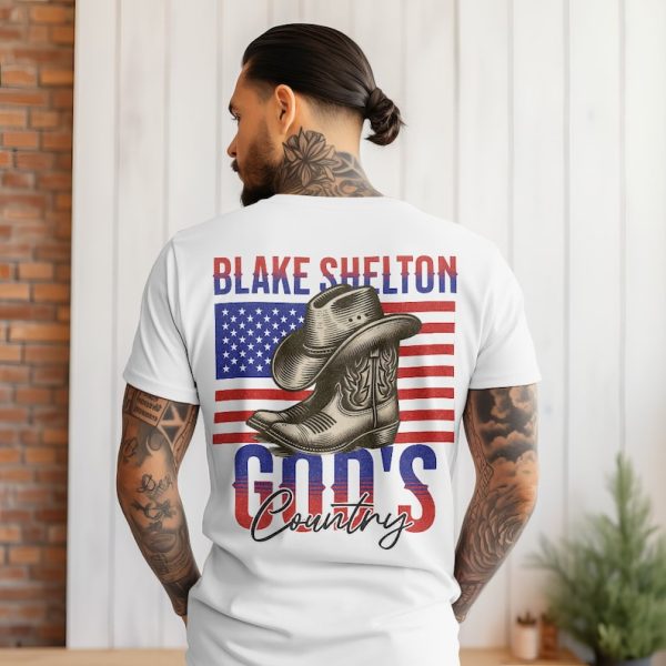 Blake Shelton God's Country 2025 Fan Shirt, Blake Shelton Friends & Heroes Tour 2025 Shirt, Friends And Heroes Tour Merch, Blake Shelton Fan Gift