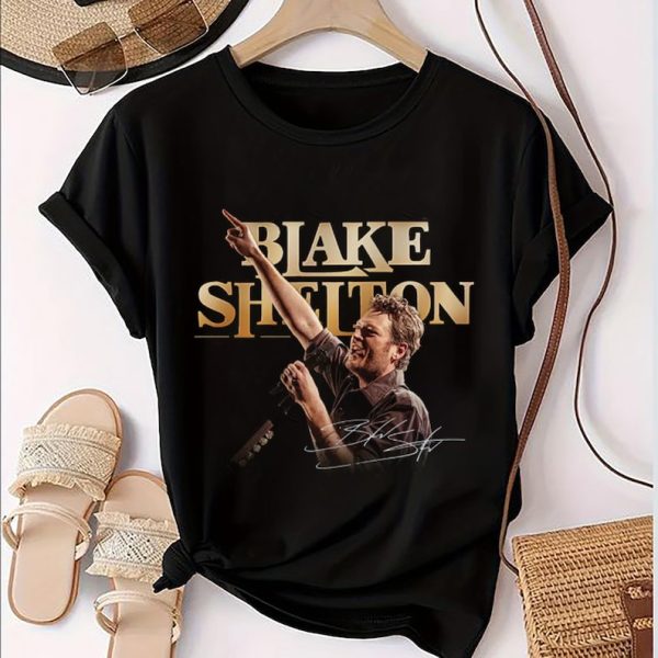 Graphic Black Shelton Shirt, Blake Shelton 2025 Fan Gift, Blake Shelton Tour Merch, Blake Shelton Country Music Fan Shirt