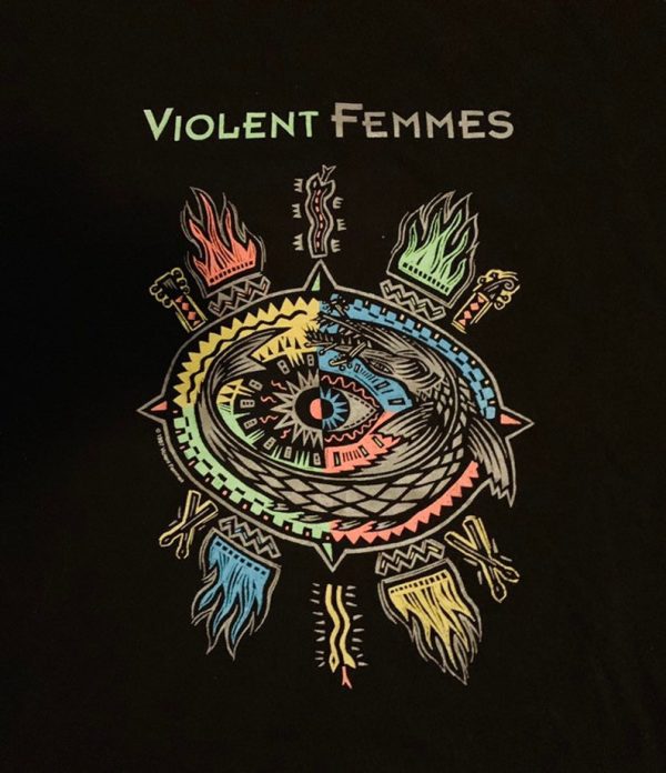 Rare Violent Femmes Tour T-shirt Concert Tour Band Merch Grunge Pearl Jam Soundgarden Punk Misfits Green Day - Image 2