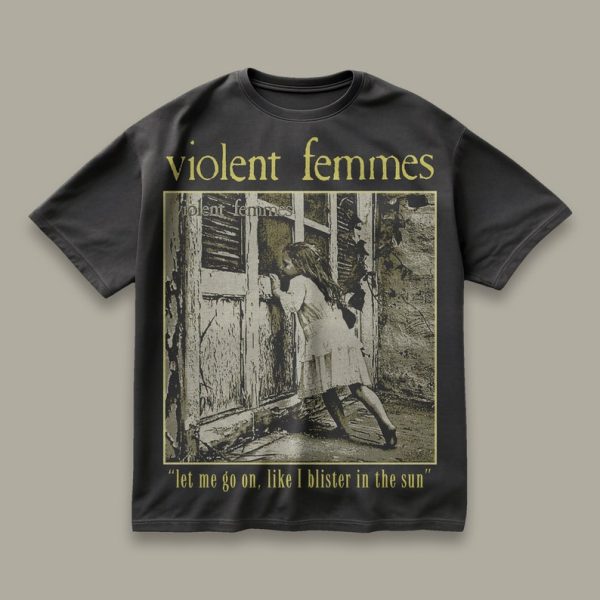 Violent Femmes Tour T-shirt Concert Tour Band Merch blister in the sun, violent femmes tshirt, violent femmes album, kiss off - Image 2