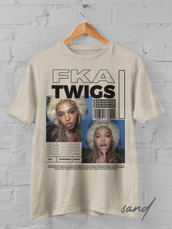 T-Shirt Fka Twigs Caprisongs Collage Vintage 90s Y2K Style Twigs, Retro Aesthetic, Unique Graphic Tee
