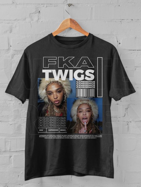 T-Shirt Fka Twigs Caprisongs Collage Vintage 90s Y2K Style Twigs, Retro Aesthetic, Unique Graphic Tee - Image 3