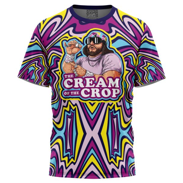 The Cream of the Crop Trippy Macho Man Retro Wrestling T-Shirt