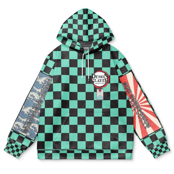 Kamado Tanjiro Haori Demon Slayer Streetwear Hoodie - Image 2