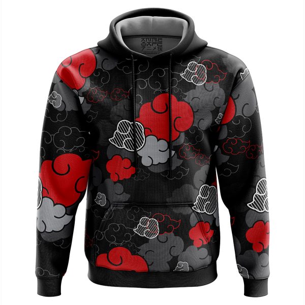 Black Aloha Pattern Akatsuki Hoodie
