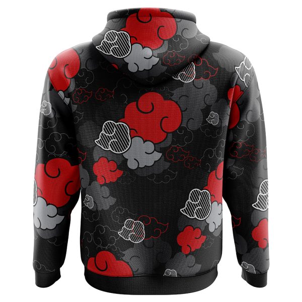 Black Aloha Pattern Akatsuki Hoodie - Image 2