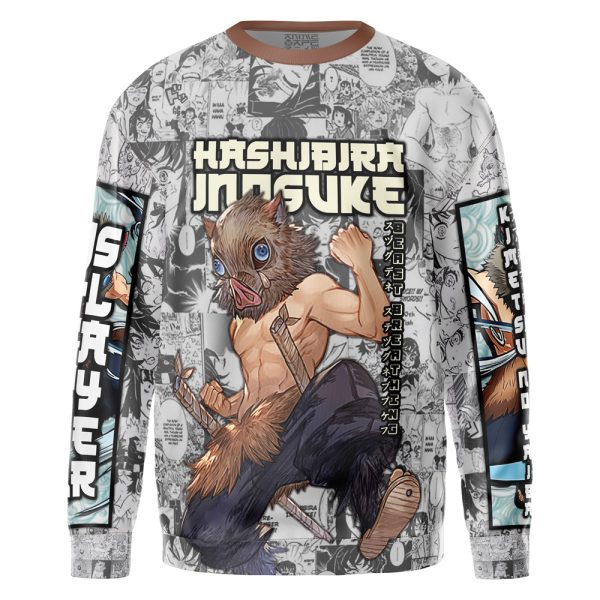 Hashibira Inosuke Manga Collage Demon Slayer Streetwear Sweatshirt