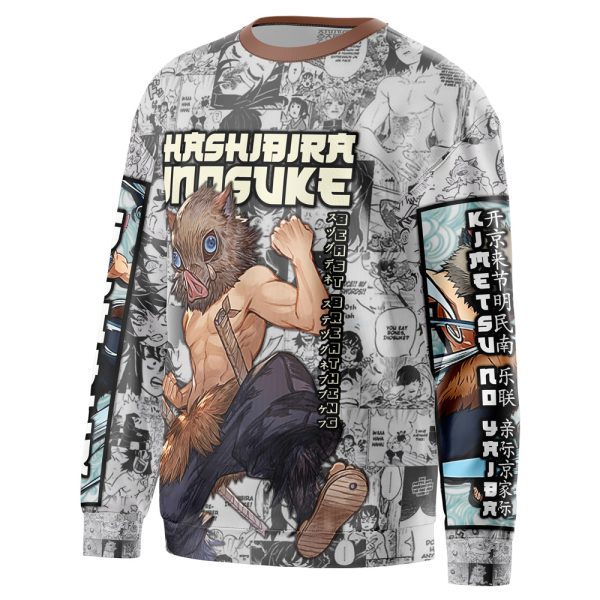 Hashibira Inosuke Manga Collage Demon Slayer Streetwear Sweatshirt - Image 2