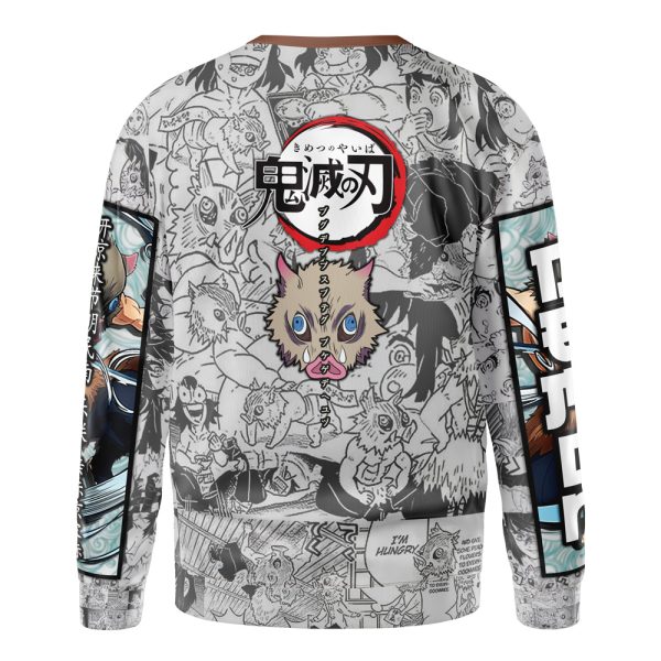 Hashibira Inosuke Manga Collage Demon Slayer Streetwear Sweatshirt - Image 3