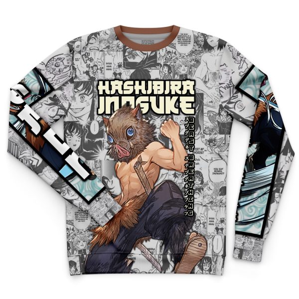 Hashibira Inosuke Manga Collage Demon Slayer Streetwear Sweatshirt - Image 4