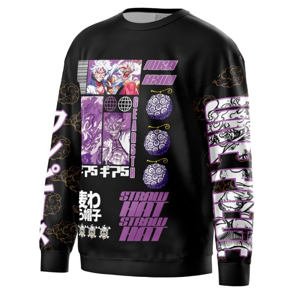 Monkey D. Luffy Gear 5th V4 One Piece Streetwear Sweatshirt - Image 3